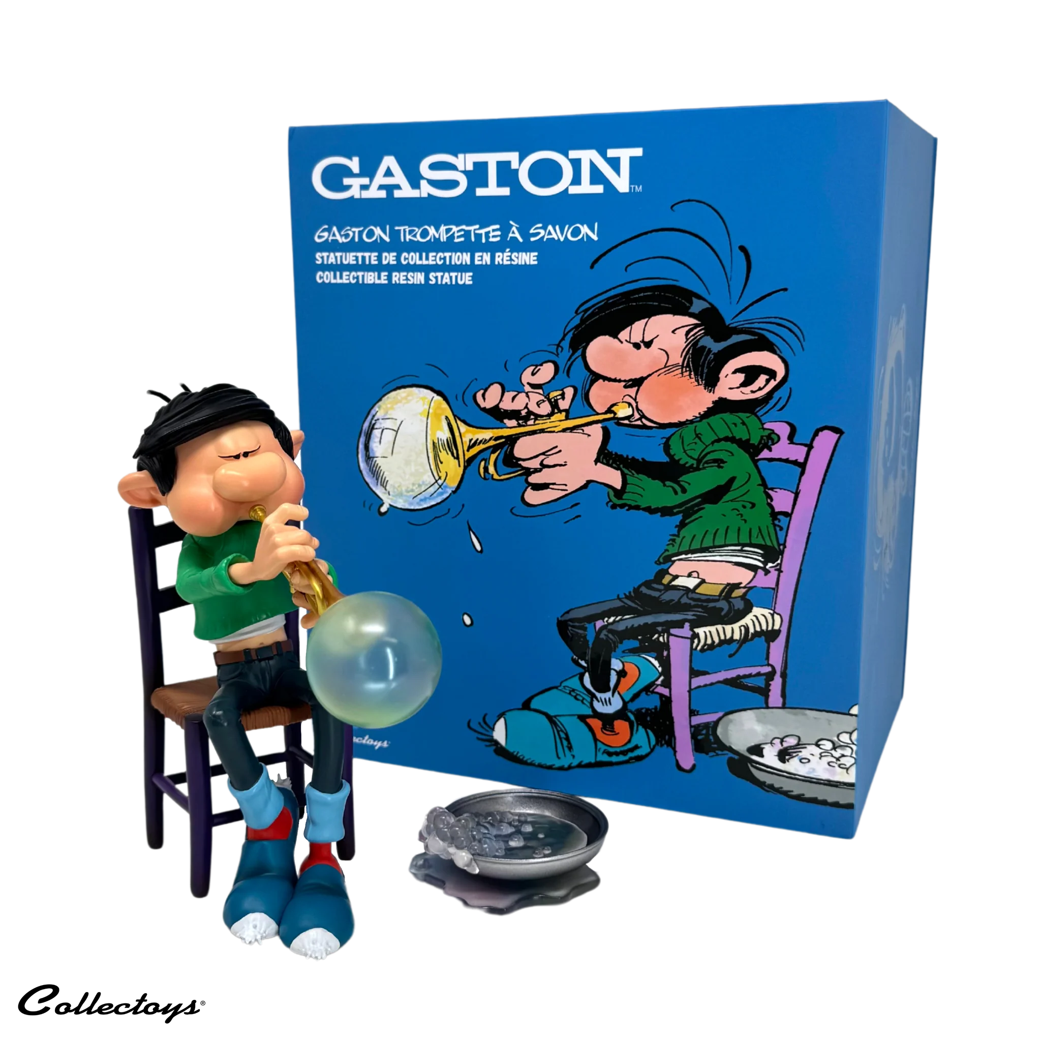 Figurine Gaston - Trompette à Bulles Plastoy