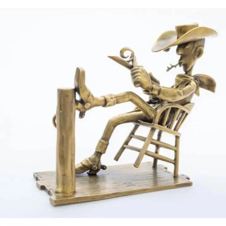 FIGURINE LUCKY LUKE BRONZE PIXI - La Case Au Tresor