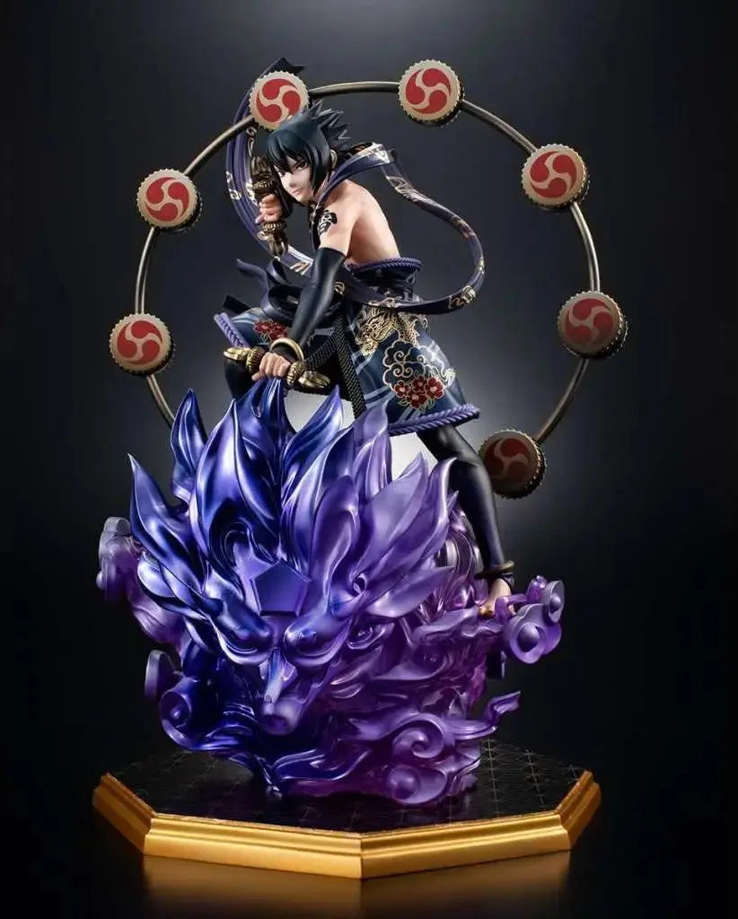 FIGURINE NARUTO SHIPPUDEN: PVC PRECIOUS G.E.M. SERIES SASUKE UCHIHA THUNDER GOD - La Case Au Tresor
