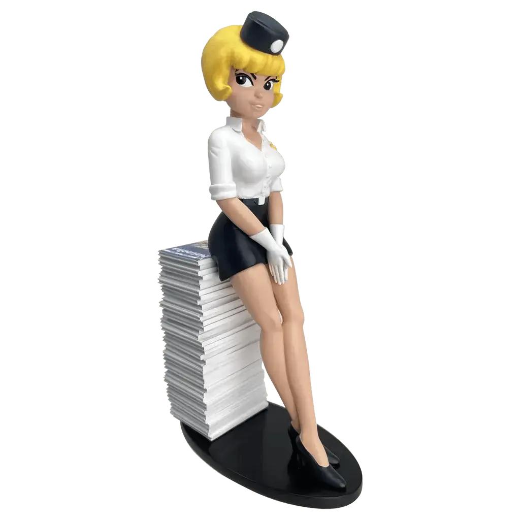 FIGURINE NATACHA PILE D'ALBUMS - La Case Au Tresor