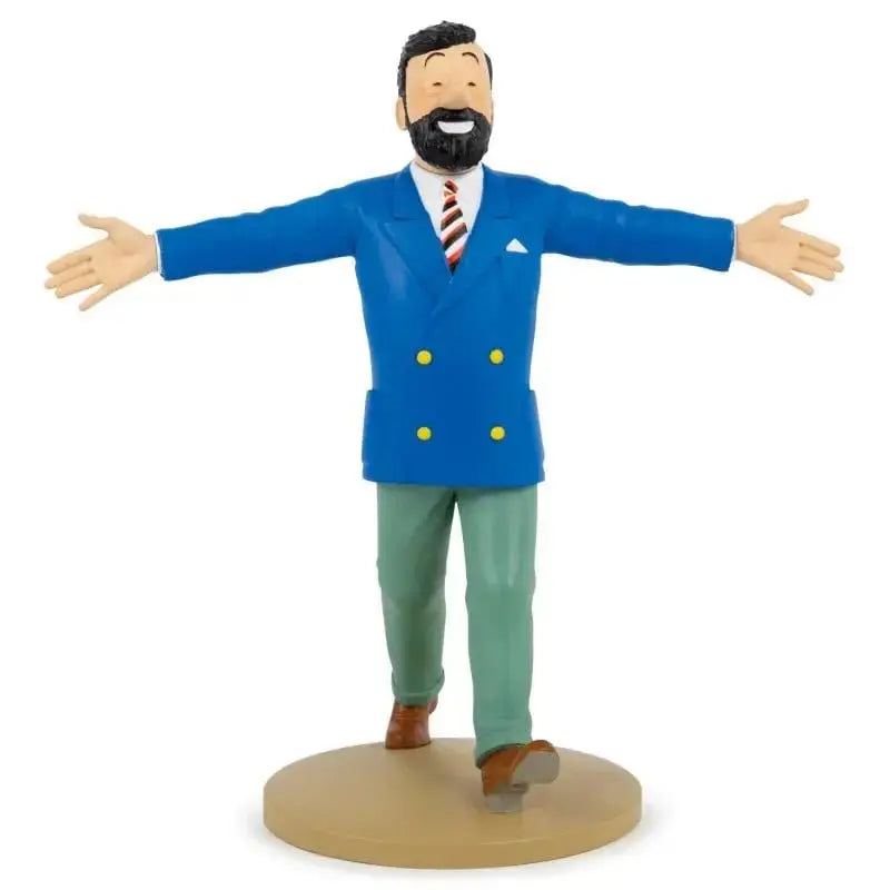 FIGURINE TINTIN - HADDOCK VESTON BLEU - LES BIJOUX DE LA CASTAFIORE - La Case Au Tresor