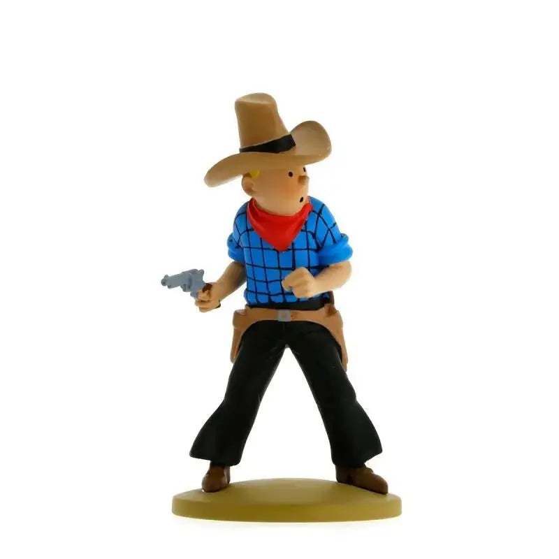FIGURINE TINTIN: TINTIN EN COW - BOY - La Case Au Tresor