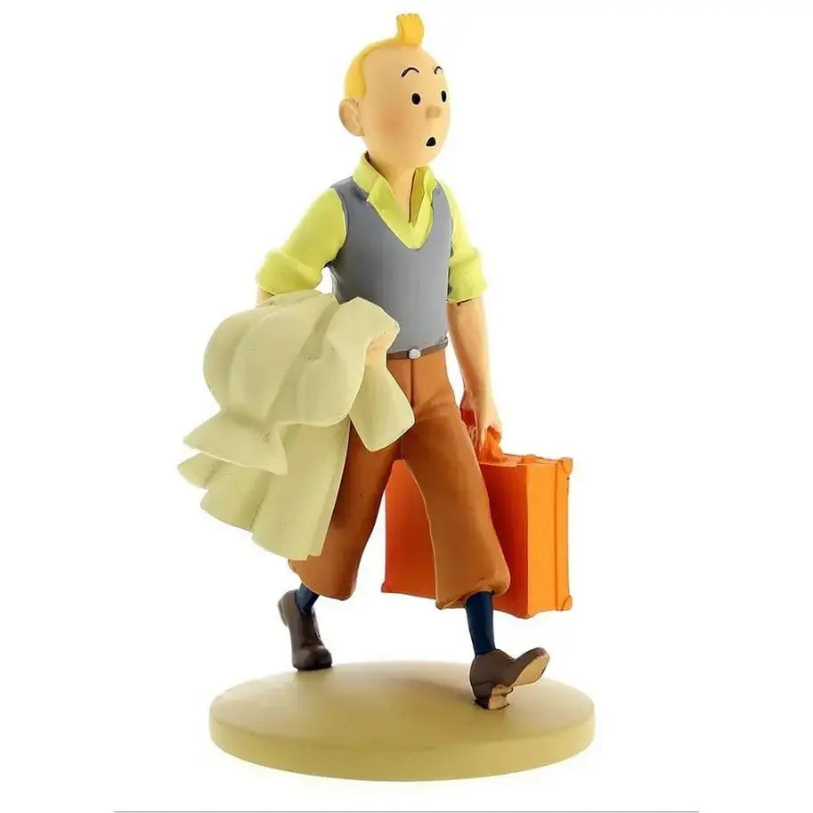 FIGURINE TINTIN: TINTIN EN ROUTE - La Case Au Tresor