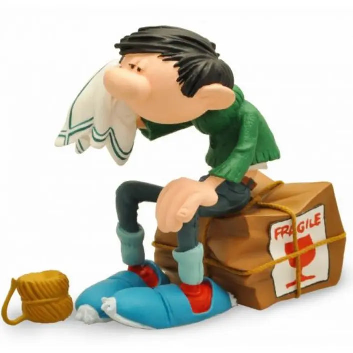 FIGURINE GASTON: CARTON FRAGILE Plastoy