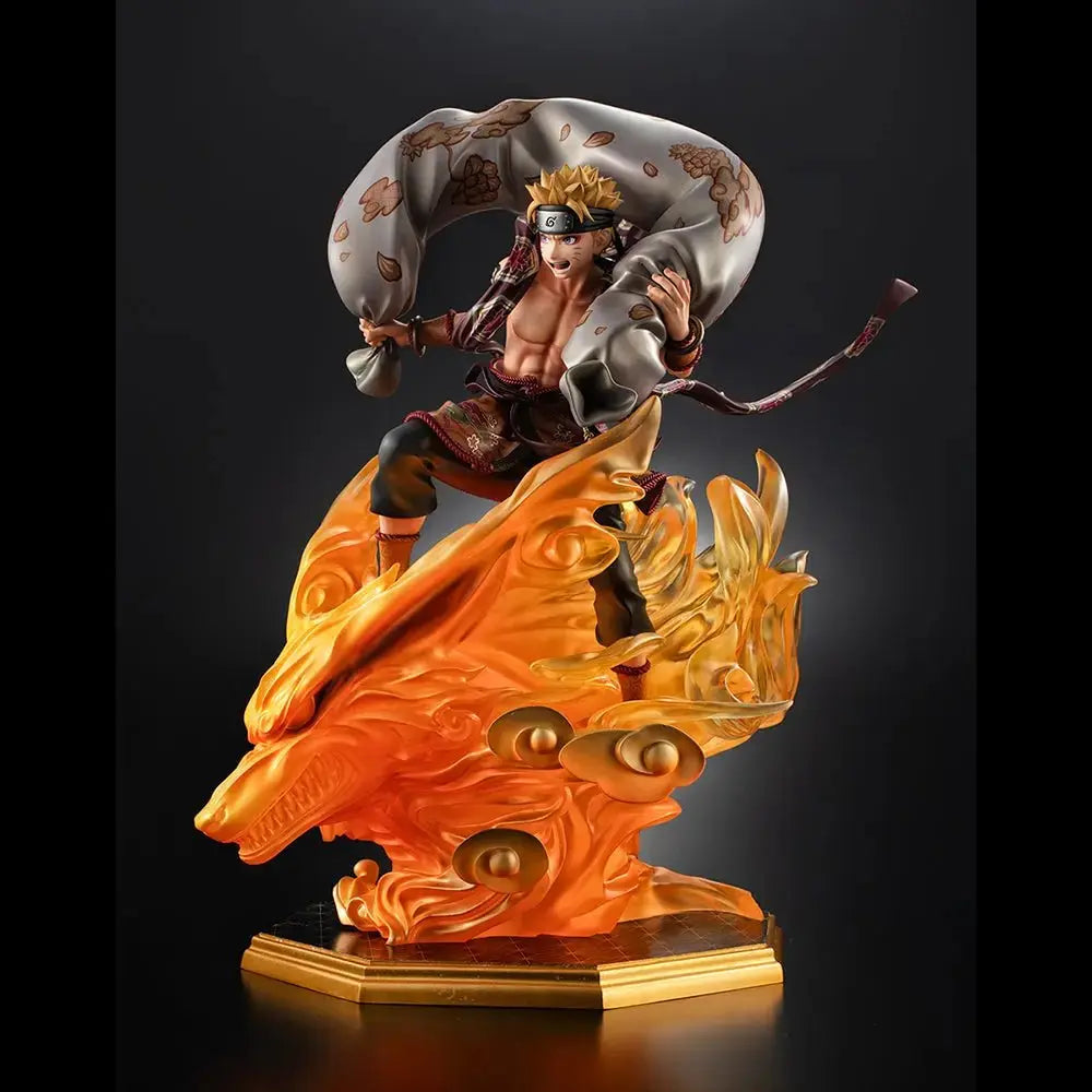 NARUTO SHIPPUDEN FIGURINE PRECIOUS G.E.M. SERIES NARUTO UZUMAKI WIND GOD - La Case Au Tresor