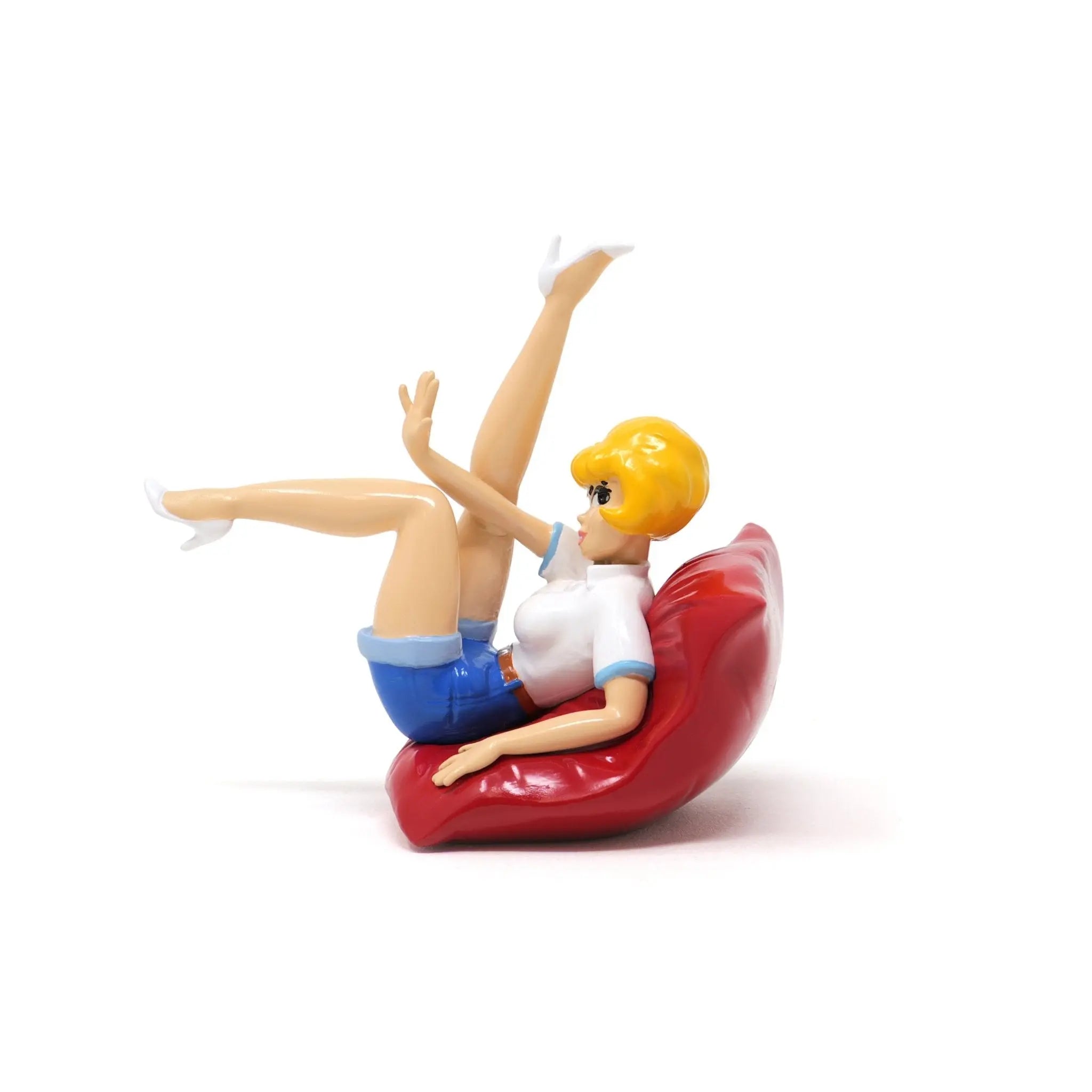 Natacha sur le coussin - Figurine Pixi - La Case Au Tresor
