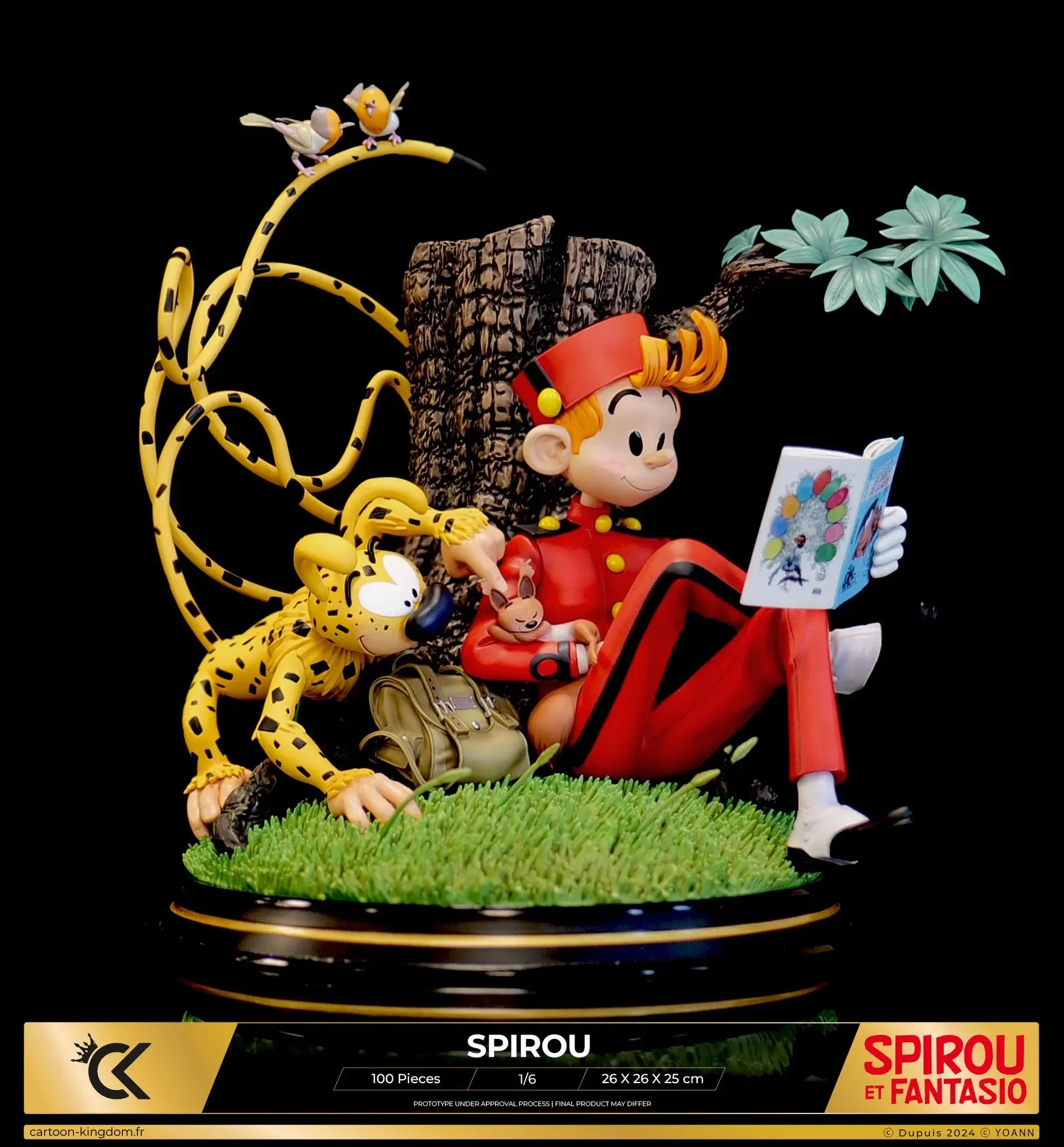 SPIROU - MARSUPILAMI - HOMMAGE A FRANQUIN 1/6e (100 EX) ID9