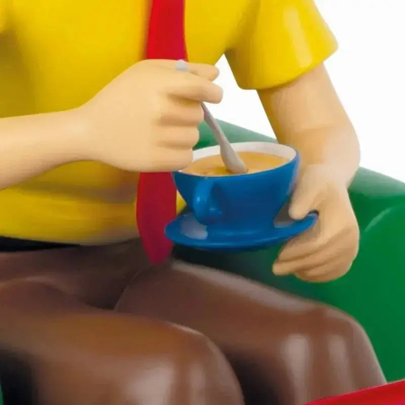 TINTIN PRENANT LE THÉ - La Case Au Tresor