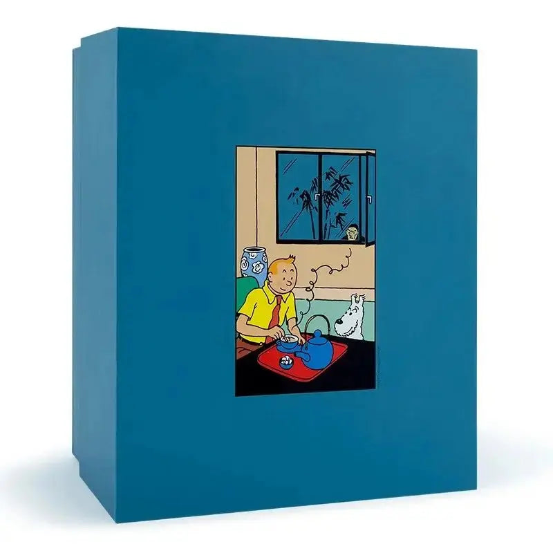 TINTIN PRENANT LE THÉ - La Case Au Tresor