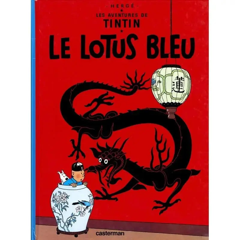 Tintin Lotus Bleu - Tintin au paquet - La Case Au Tresor