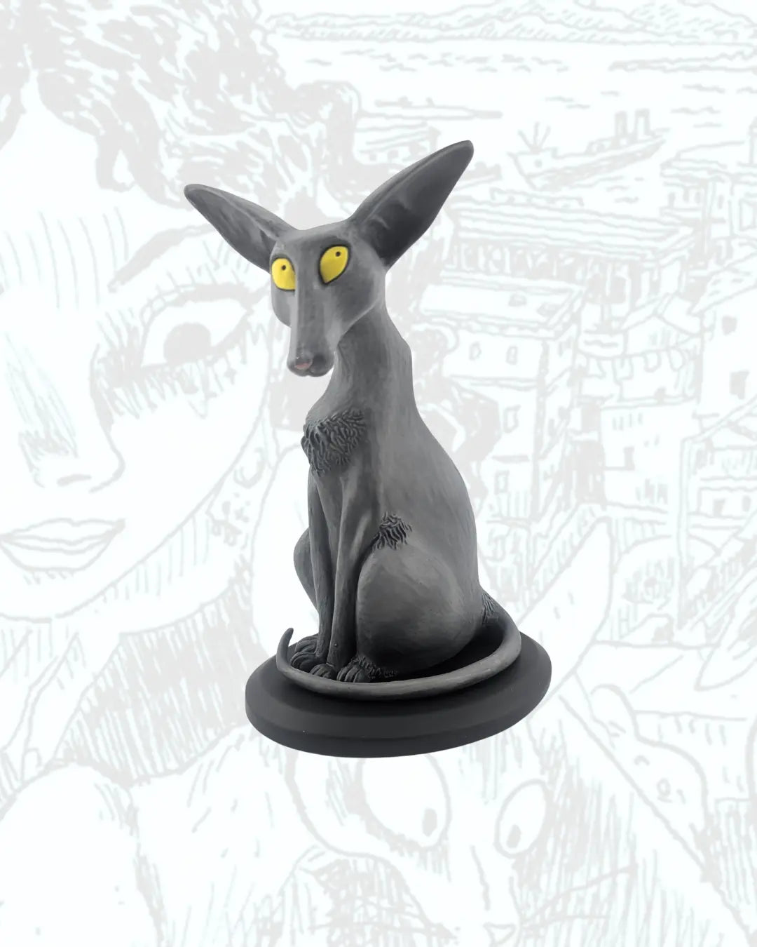 Figurine Le Chat du Rabbin (Joan Sfar) statuette de 15.4 cm - La Case Au Tresor