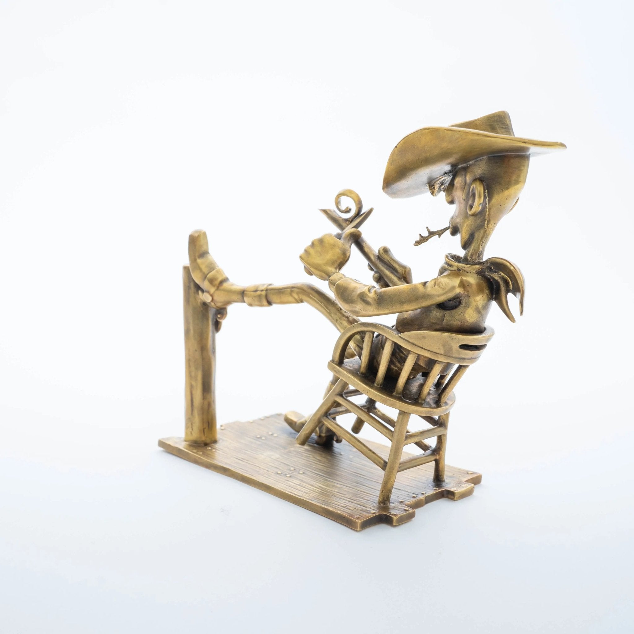 FIGURINE LUCKY LUKE BRONZE PIXI - La Case Au Tresor