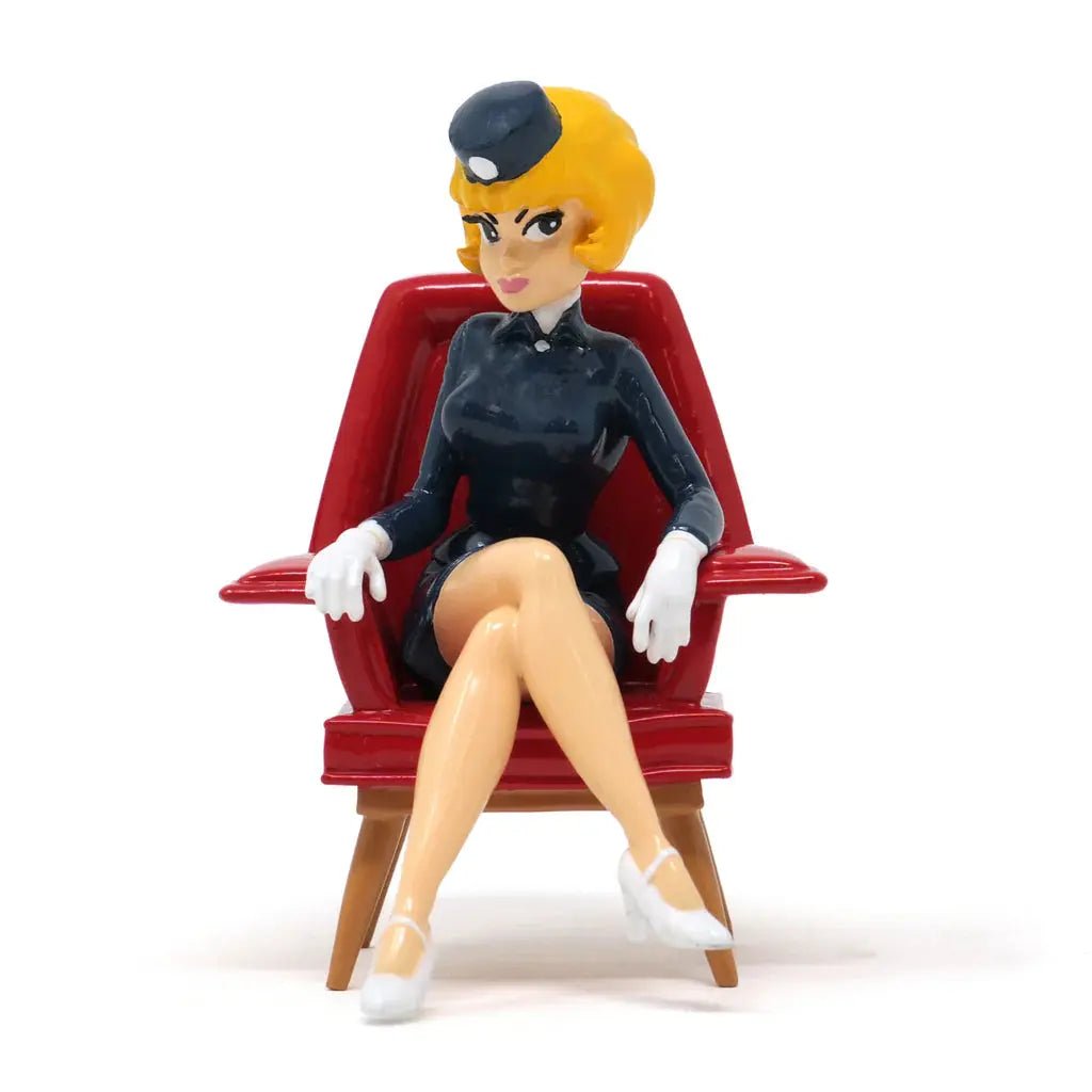 Figurine Pixi Natacha au fauteuil rouge – Édition limitée 300 ex. | Walthéry - La Case Au Tresor