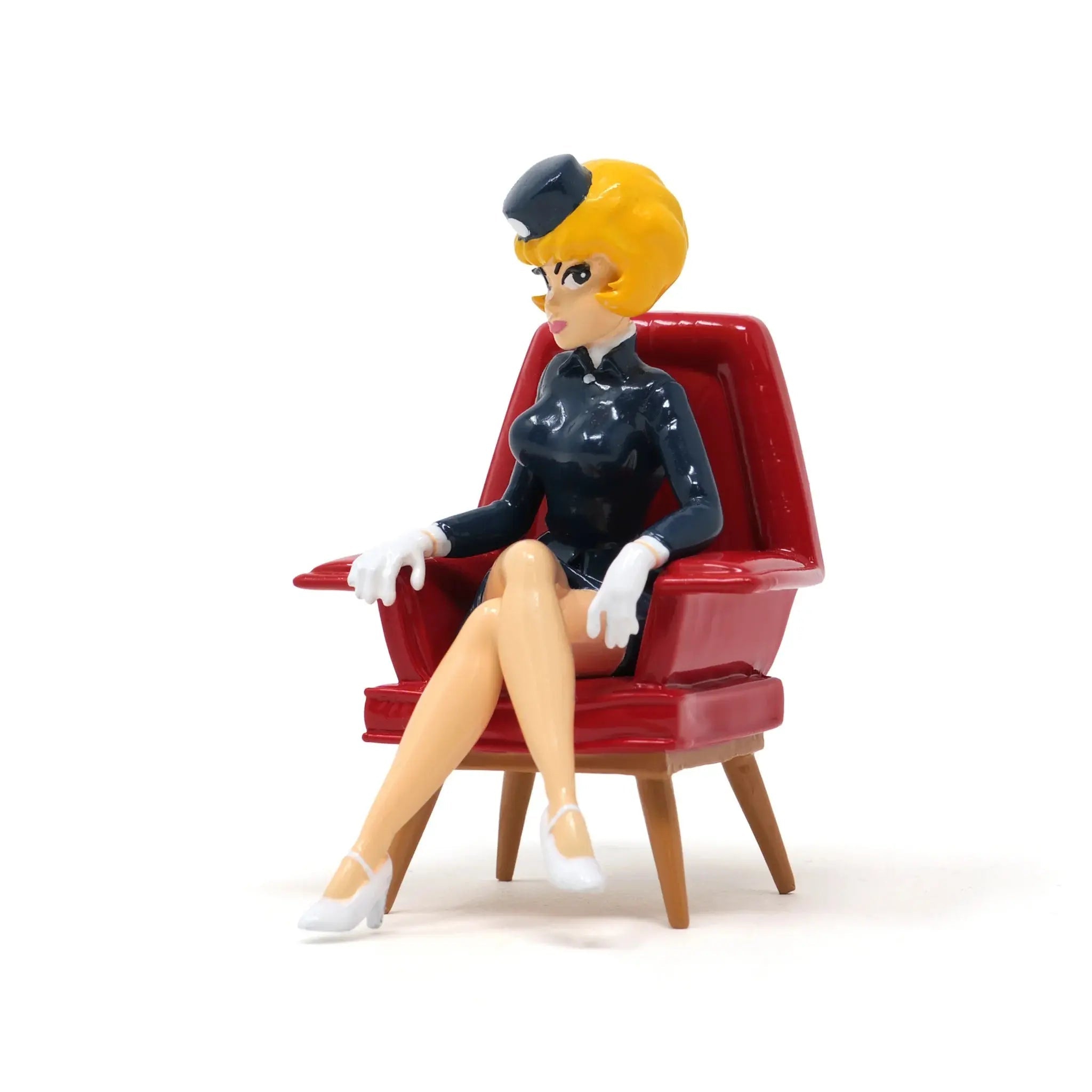 Figurine Pixi Natacha au fauteuil rouge – Édition limitée 300 ex. | Walthéry - La Case Au Tresor