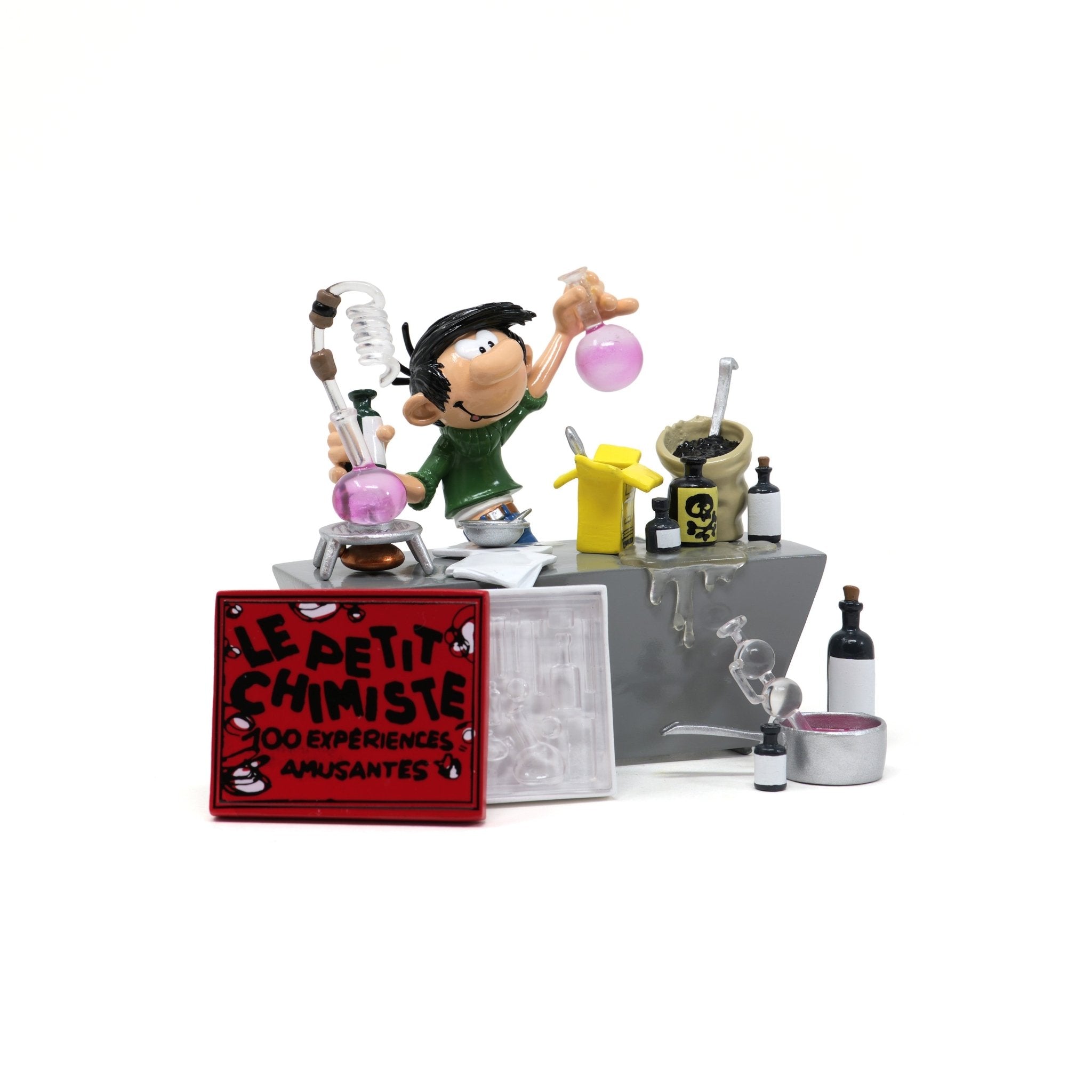 Figurine Pixi Gaston Petit Chimiste - vue de profil