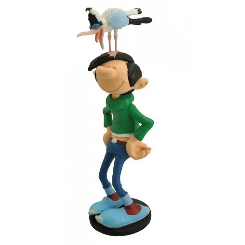 FIGURINE GASTON: GASTON ET LA MOUETTE Plastoy