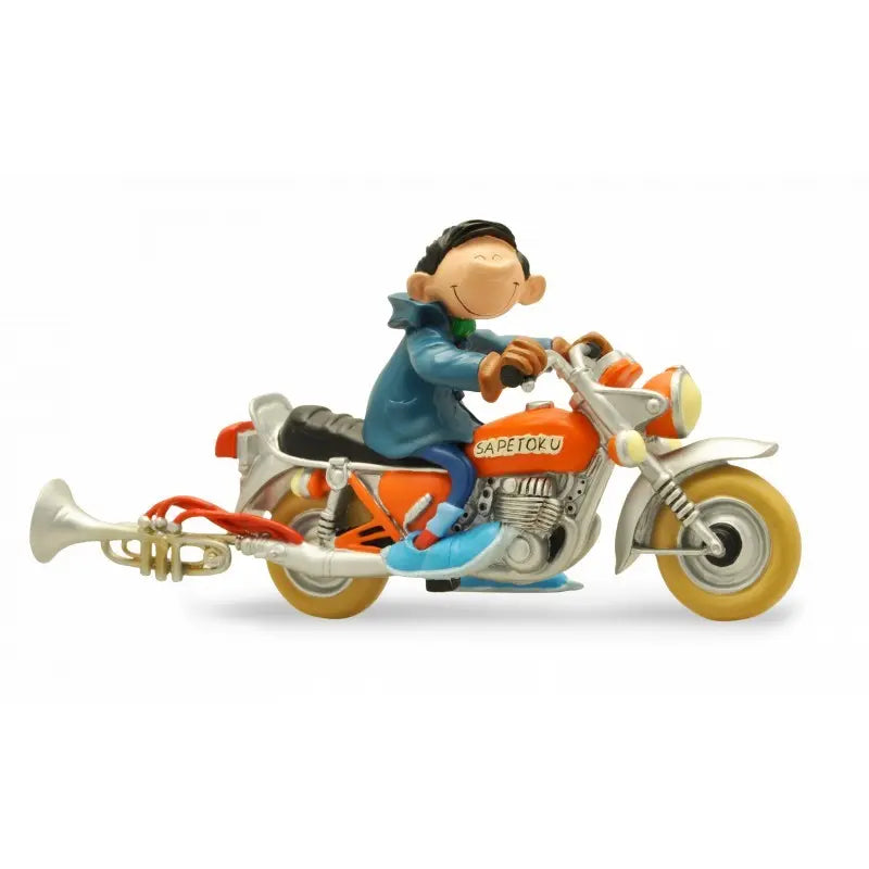 FIGURINE GASTON MOTO SAPETOKU Plastoy