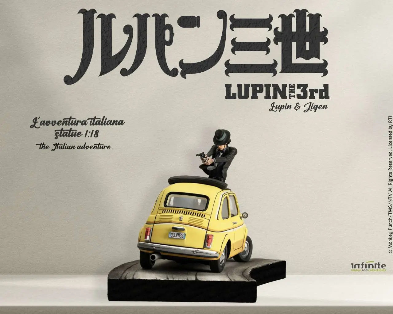 FIGURINE LUPIN III: L'AVENTURE ITALIENNE INFINITE STATUE