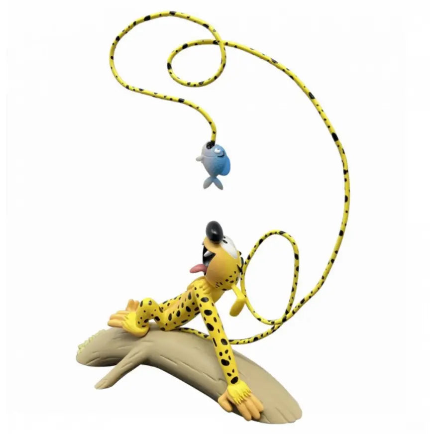 FIGURINE MARSUPILAMI ET LE PIRANHA Plastoy