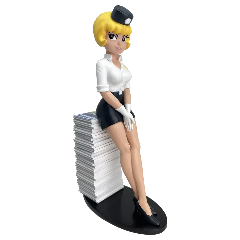 FIGURINE NATACHA PILE D'ALBUMS Plastoy