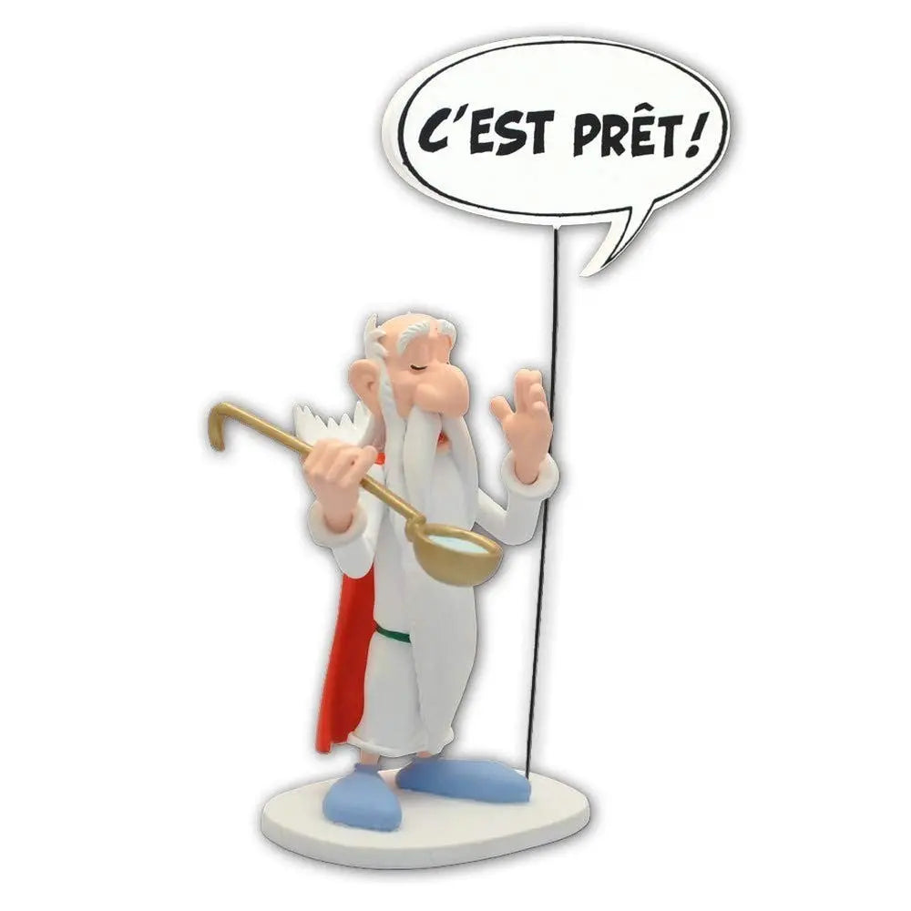 FIGURINE ASTERIX: PANORAMIX BULLE "C'EST PRET !" Plastoy