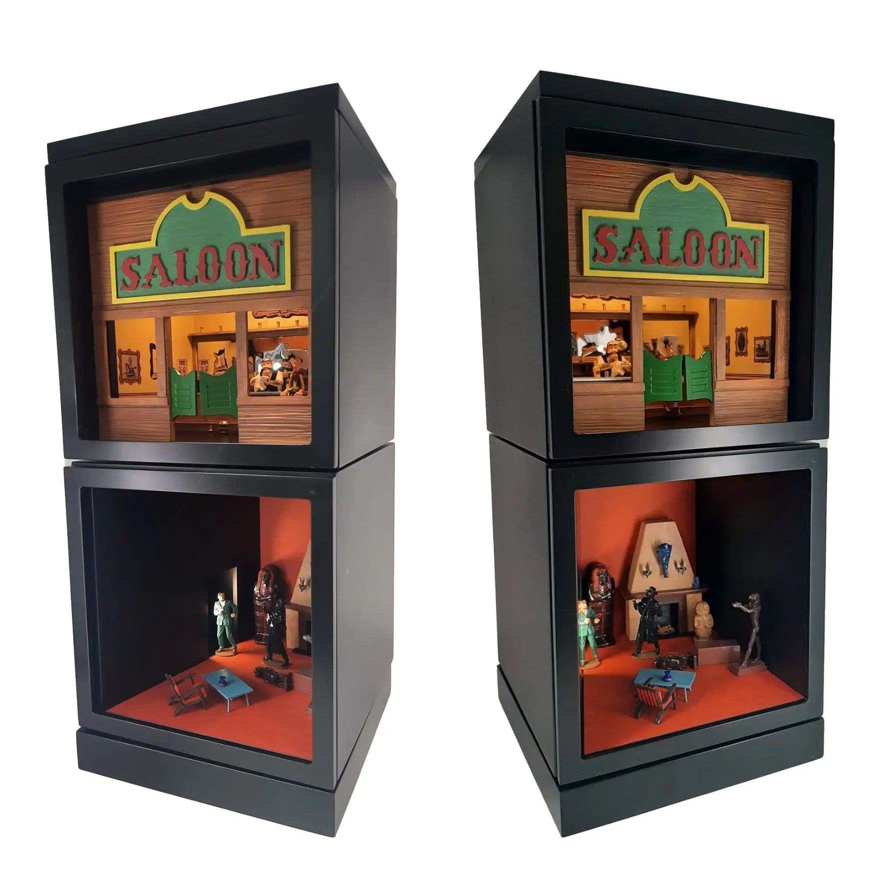 PIXIRAMA - Lucky Luke Saloon Figurine - La Case Au Tresor