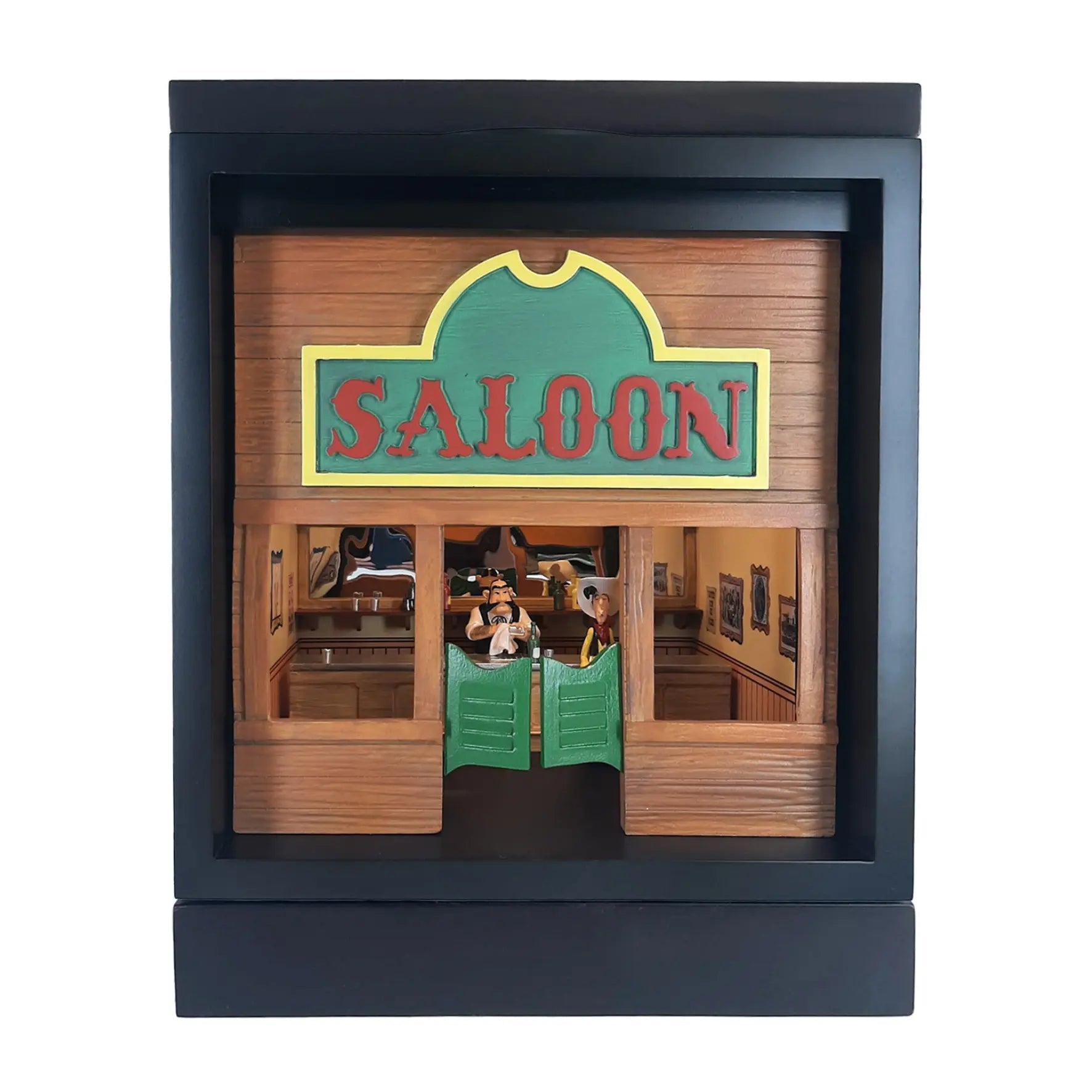 PIXIRAMA - Lucky Luke Saloon Figurine - La Case Au Tresor