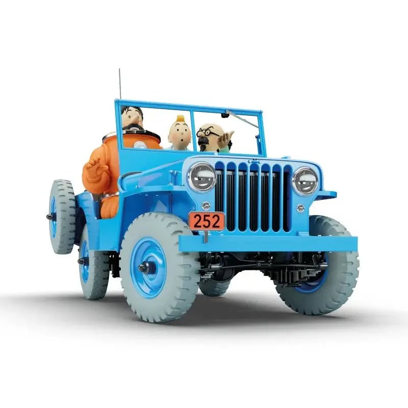 Tintin - La Jeep Bleue "Objectif Lune" 1:8 - La Case Au Tresor