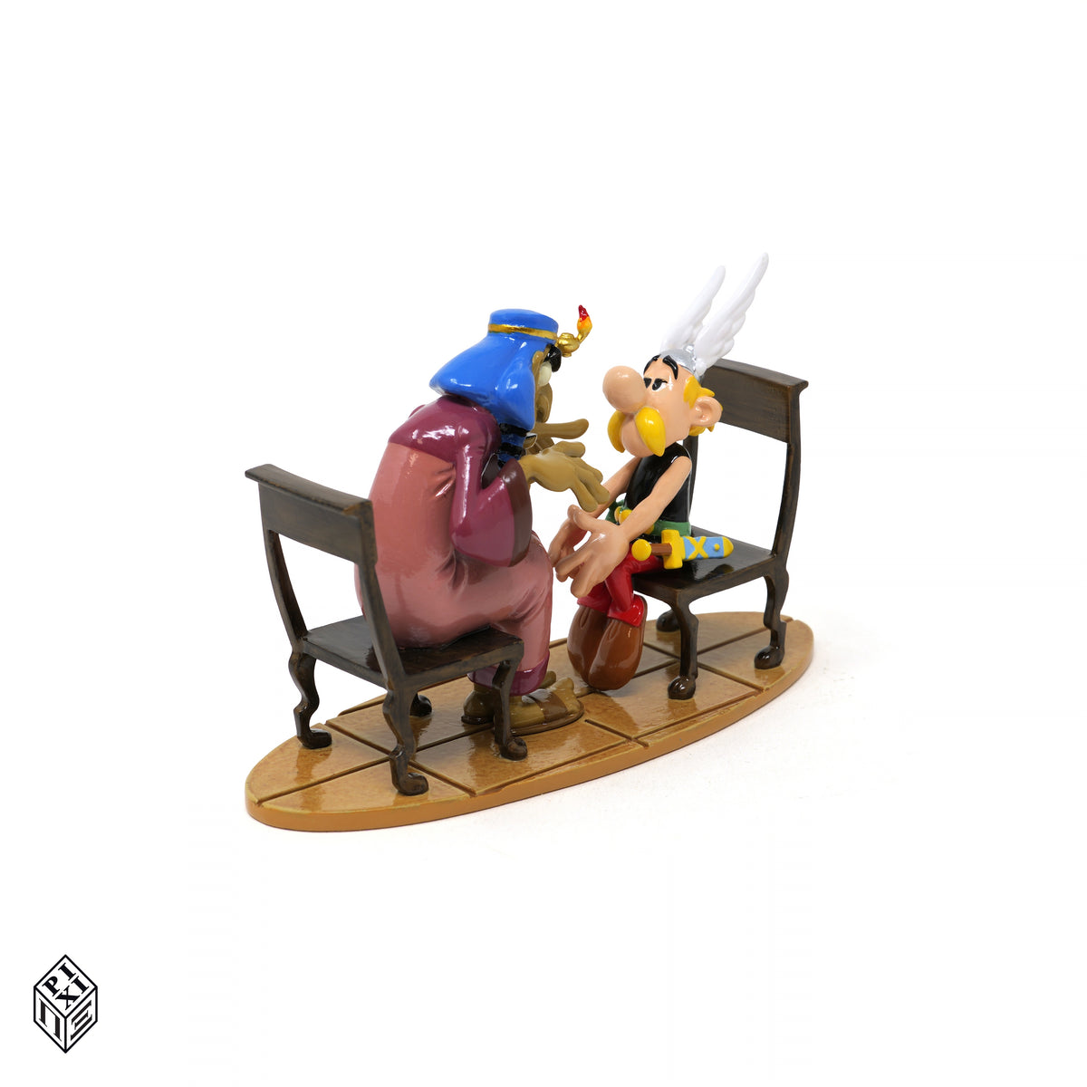 Figurine Pixi Astérix et le mage Iris, collection Pixi Classique, vue d'ensemble