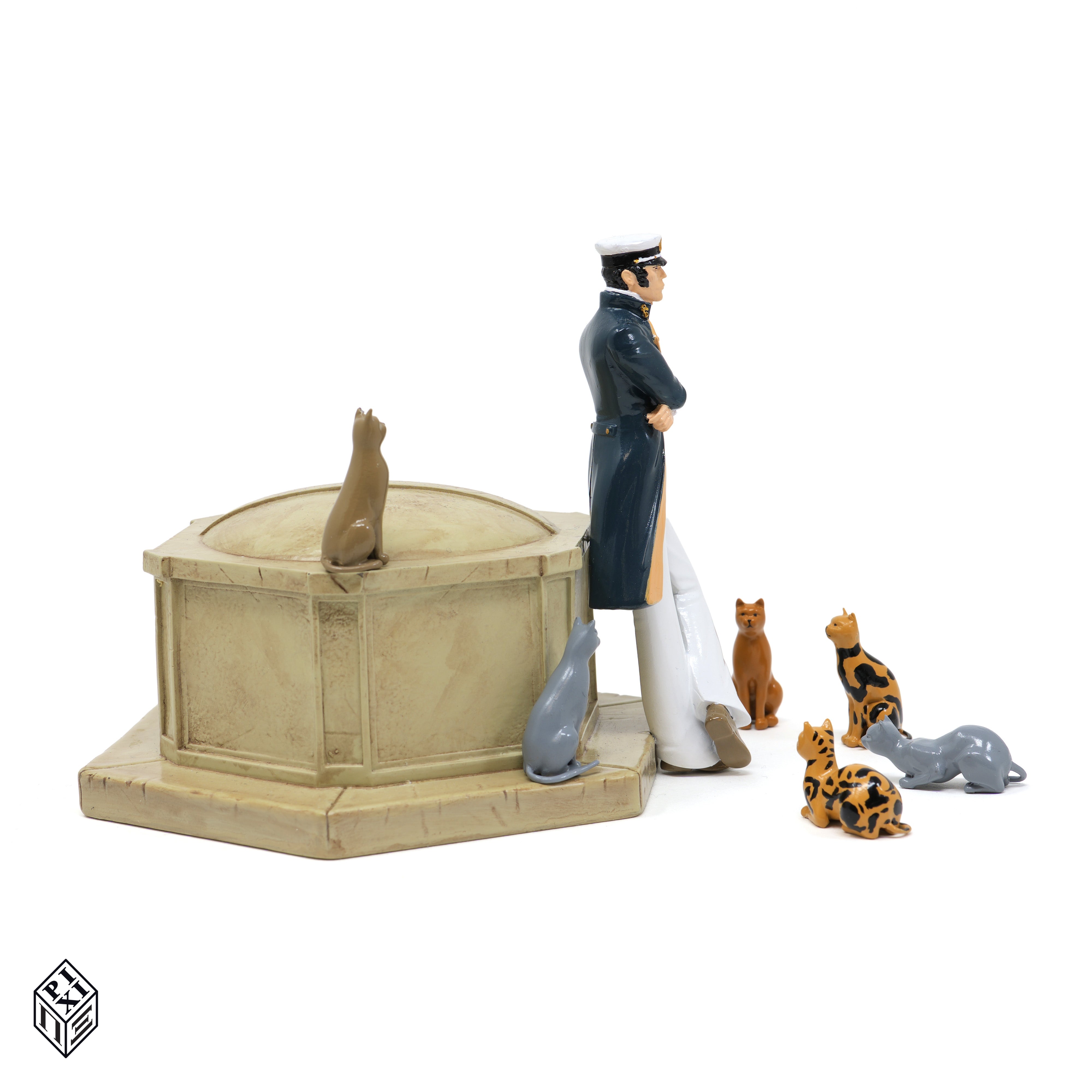 Corto Maltese et les chats - Fable de venise -  Figurine Pixi  cote gauche