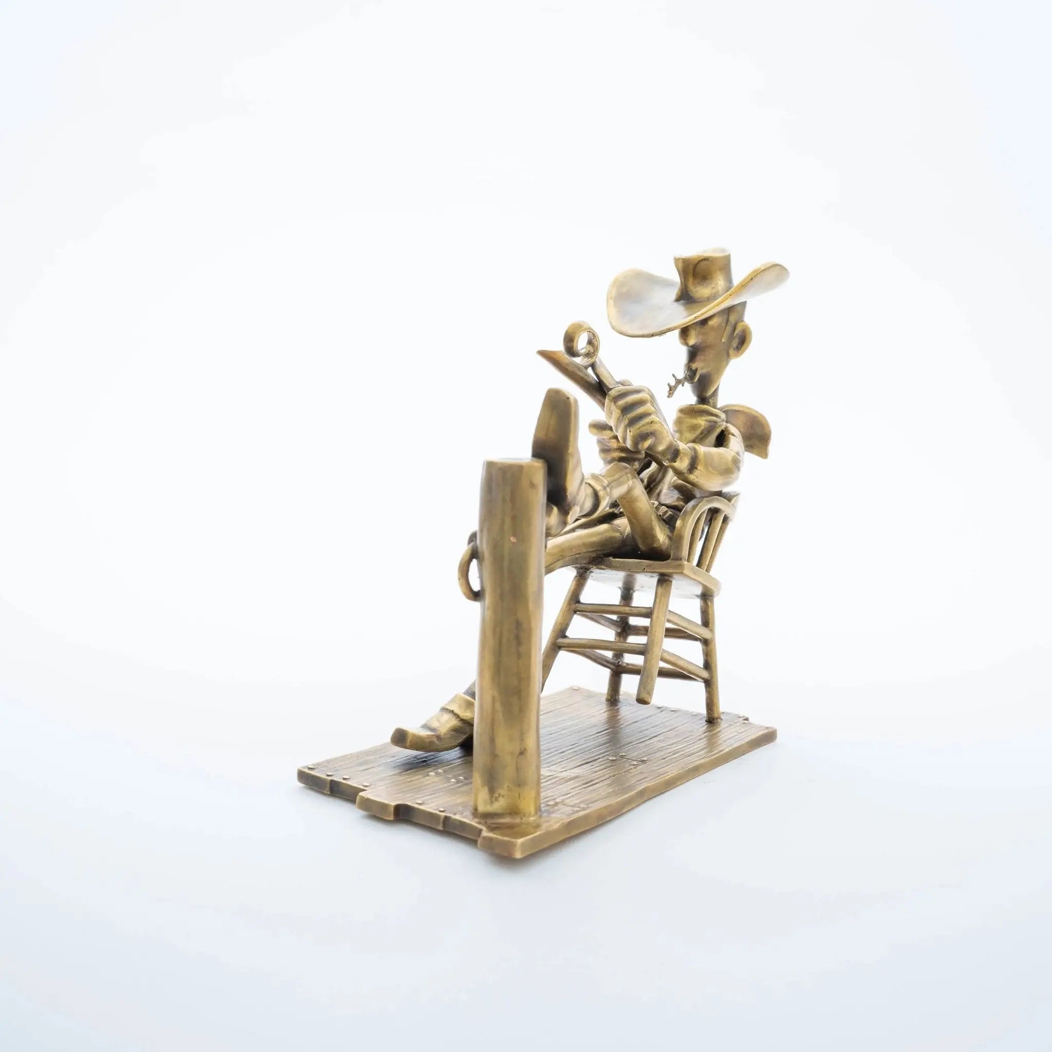 FIGURINE LUCKY LUKE BRONZE PIXI - La Case Au Tresor