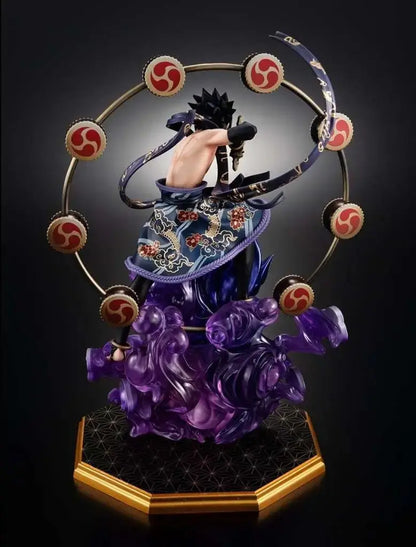 FIGURINE NARUTO SHIPPUDEN: PVC PRECIOUS G.E.M. SERIES SASUKE UCHIHA THUNDER GOD - La Case Au Tresor