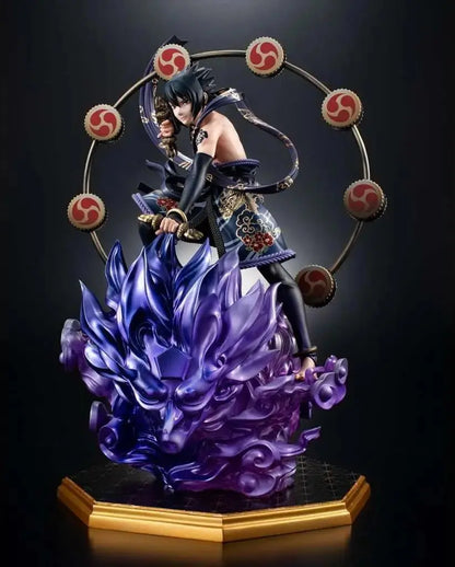 FIGURINE NARUTO SHIPPUDEN: PVC PRECIOUS G.E.M. SERIES SASUKE UCHIHA THUNDER GOD - La Case Au Tresor
