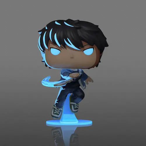 FIGURINE POP - SOLO LEVELING - Sung Jinwoo avec Chase FUNKO