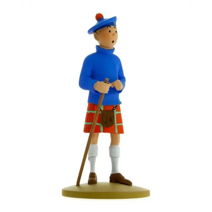 FIGURINE TINTIN: TINTIN EN KILT - La Case Au Tresor