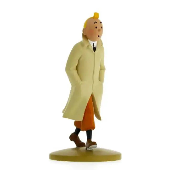 FIGURINE TINTIN: TINTIN EN TRENCH - La Case Au Tresor
