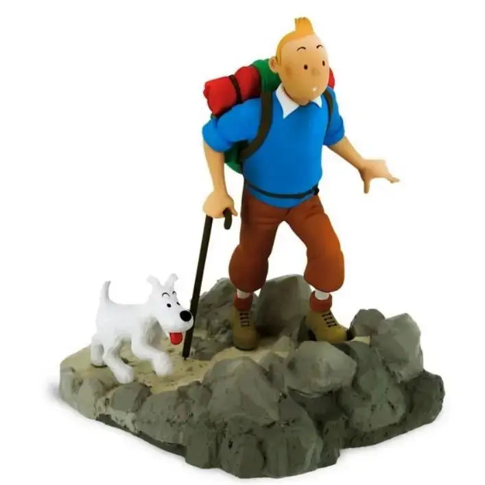 FIGURINE TINTIN: TINTIN RANDONNEUR - La Case Au Tresor