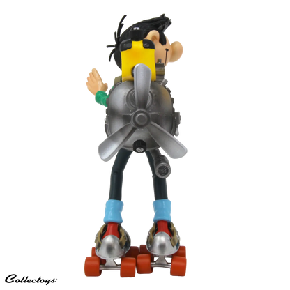 Figurine Les Inventions de Gaston Lagaffe, Moteur sur patins à roulettes Plastoy