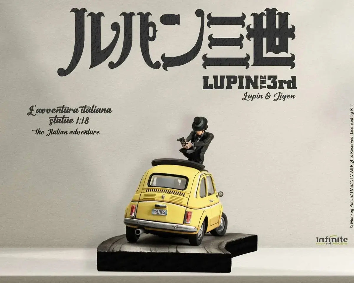 Lupin III Fiat 500, statue Infinite Statue 1/18, vue 3