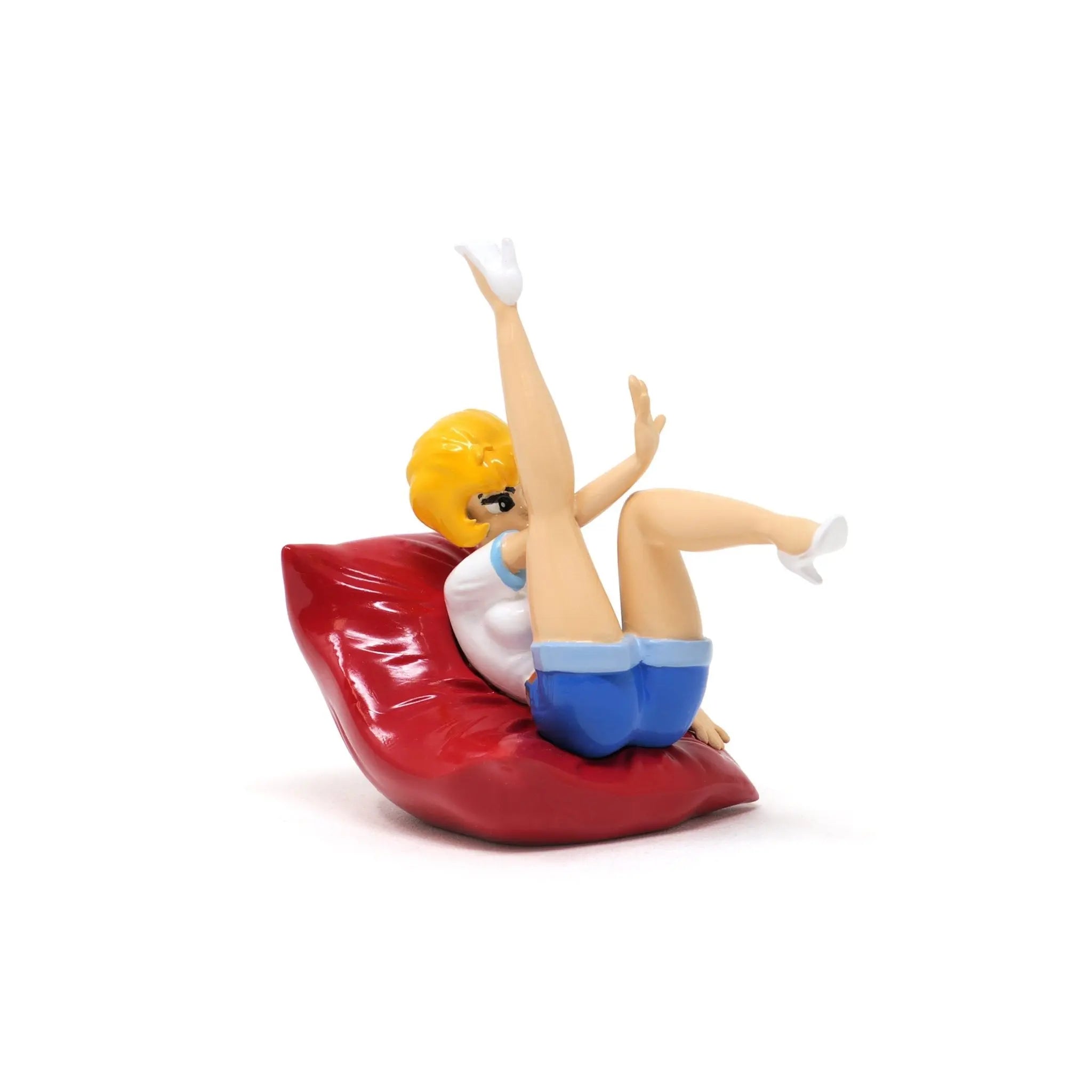Natacha sur le coussin - Figurine Pixi - La Case Au Tresor