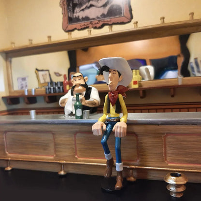 PIXIRAMA - Lucky Luke Saloon Figurine - La Case Au Tresor