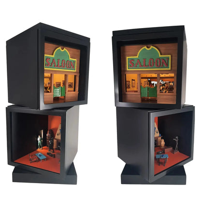 PIXIRAMA - Lucky Luke Saloon Figurine - La Case Au Tresor