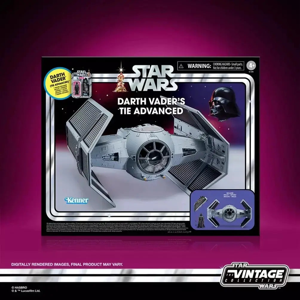 STAR WARS - DARK VADOR ET TIE AVANCE - FIGURINE HASBRO VINTAGE COLLECTION - La Case Au Tresor