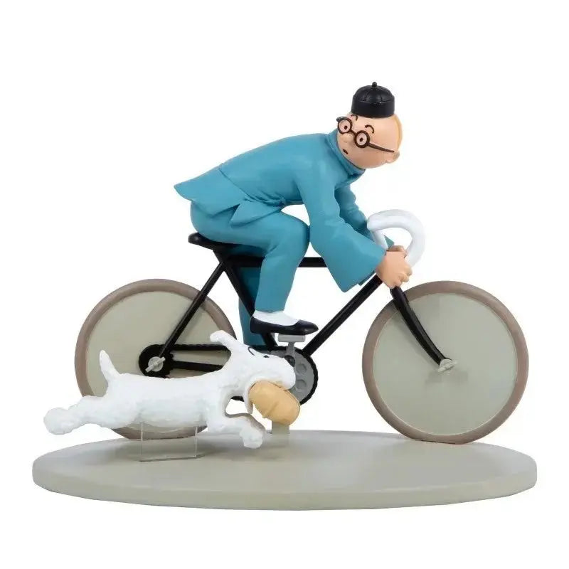 Tintin Lotus bleu - Tintin à vélo - La Case Au Tresor