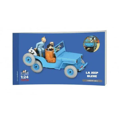 VEHICULE TINTIN - JEEP BLEUE 1/24e 04 - OBJECTIF LUNE - La Case Au Tresor