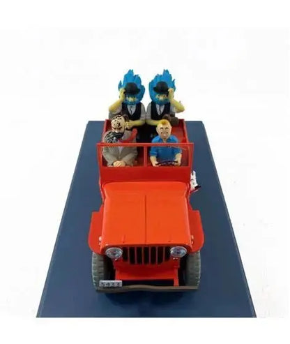 VEHICULE TINTIN LA JEEP DU DESERT 1/24 - AU PAYS DE L'OR NOIR - La Case Au Tresor