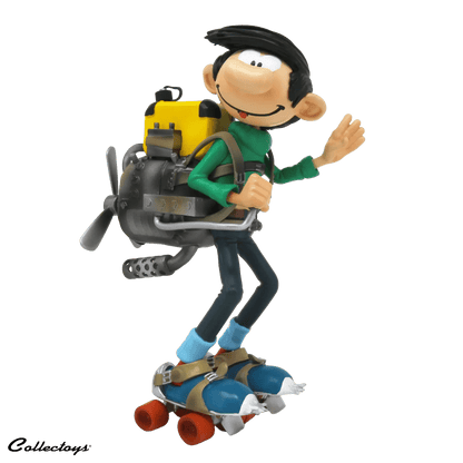 Figurine Moteur sur patins à roulettes - Gaston Lagaffe - La Case Au Tresor