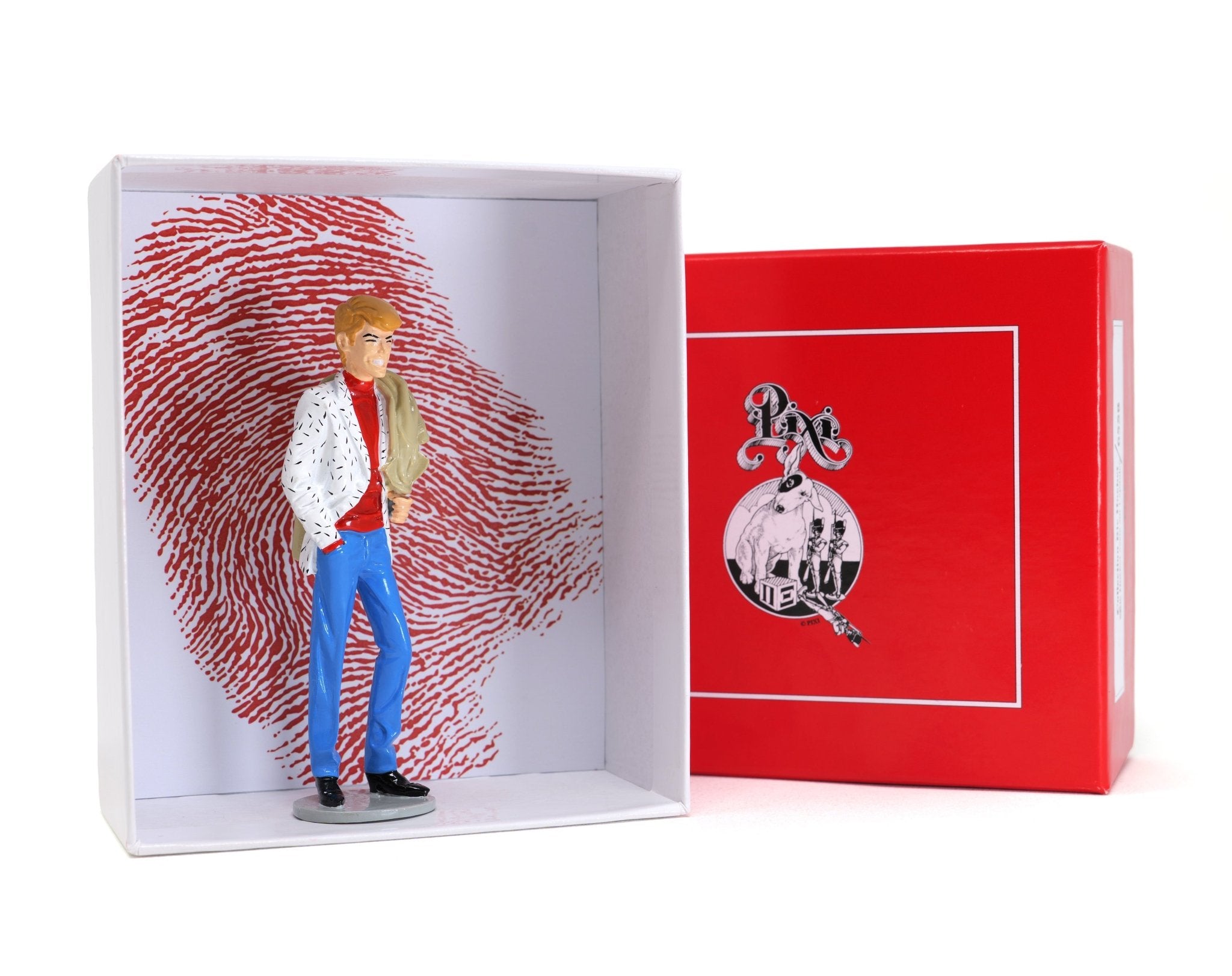 Figurine Pixi Ric Hochet veste sur l’épaule – Édition limitée numérotée 200ex - La Case Au Tresor