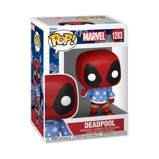 FIGURINE POP: MARVEL - DEADPOOL PULL DE NOEL - La Case Au Tresor