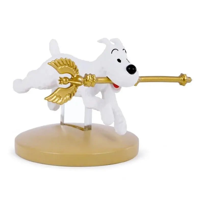 FIGURINE TINTIN - MILOU AVEC LE SCEPTRE - LE SCEPTRE D'OTTOKAR - La Case Au Tresor
